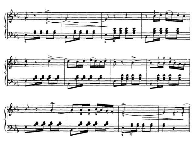 Tchaikovsky Old French Song Op 39 No 16 Piano Sheet 