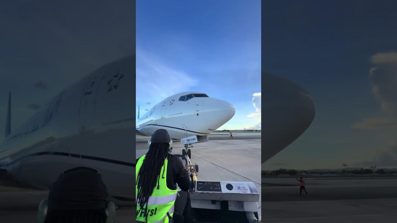 let's push back the aircraft together 💪✈️😎😎