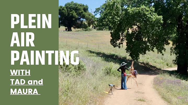 PLEIN AIR oil painting HILLS AND TREES in SAN JOSE...