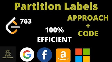 Partition Labels Leetcode | Leetcode 763 | Leetcode September Challenge
