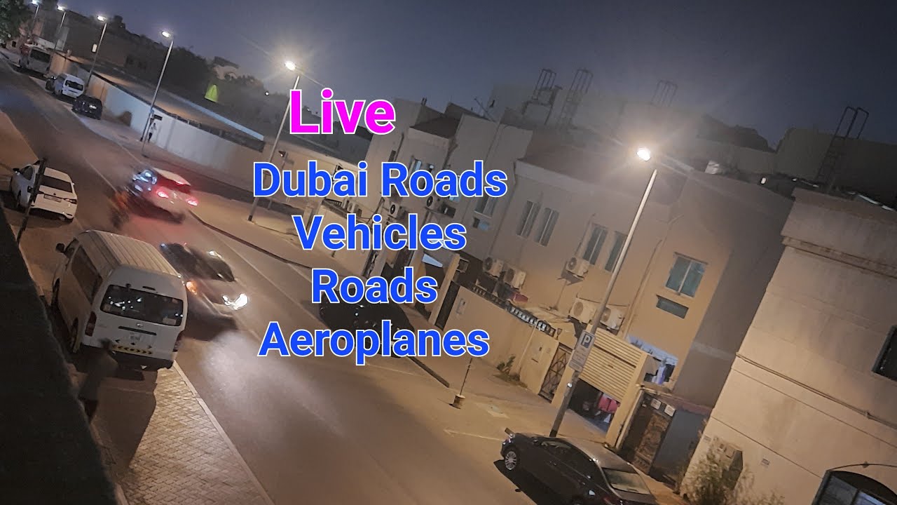 🔴Live road cars Aeroplanes ✈️ in Dubai. Dubai Airport. Busiest airport in the world. Tourist