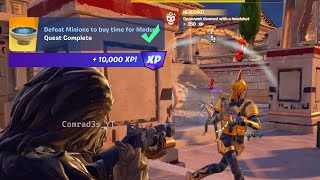 Defeat Minions to buy time for Medusa Fortnite