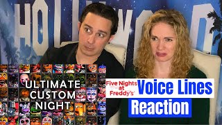 Five Nights at Freddys Ultimate Custom Night Animated Voicelines Reaction