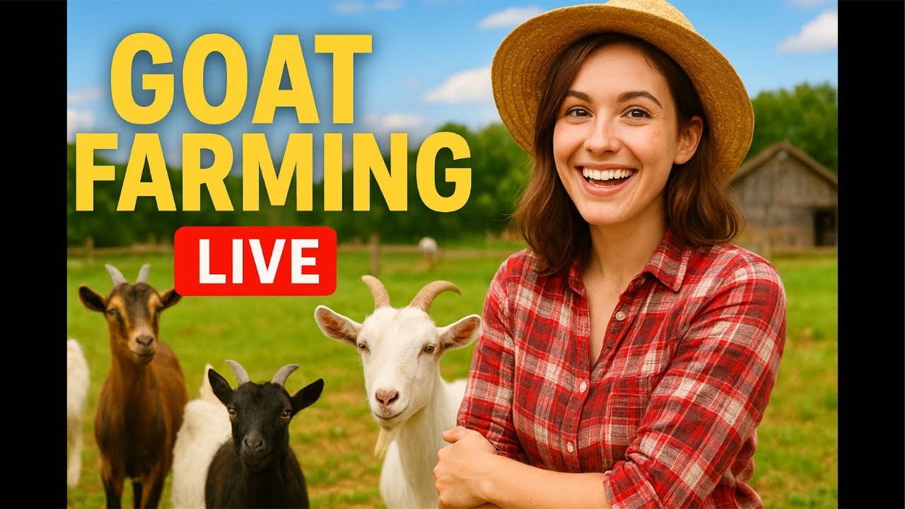 🐐 LIVE with Goat Farming Girl | Fun Time with Goats & Farm Life | Rohan Goat Farming🟡🔴🟢🔵🟣⚫️🔔