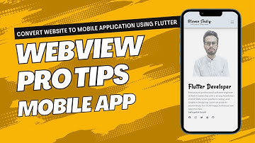 Convert website to Mobile App Pro Tips | Flutter Webview 2023 | Urdu | Hindi #webview #flutter #dart