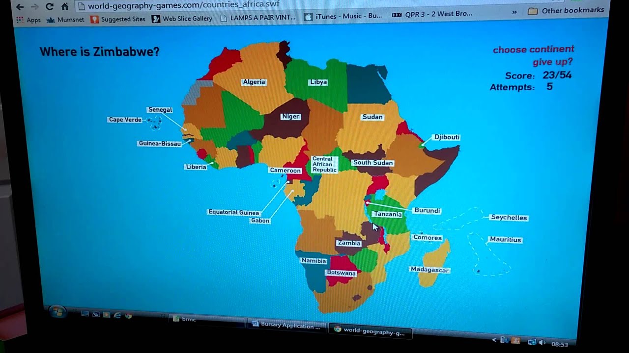 Clever 4 year old names all of the countries in Africa