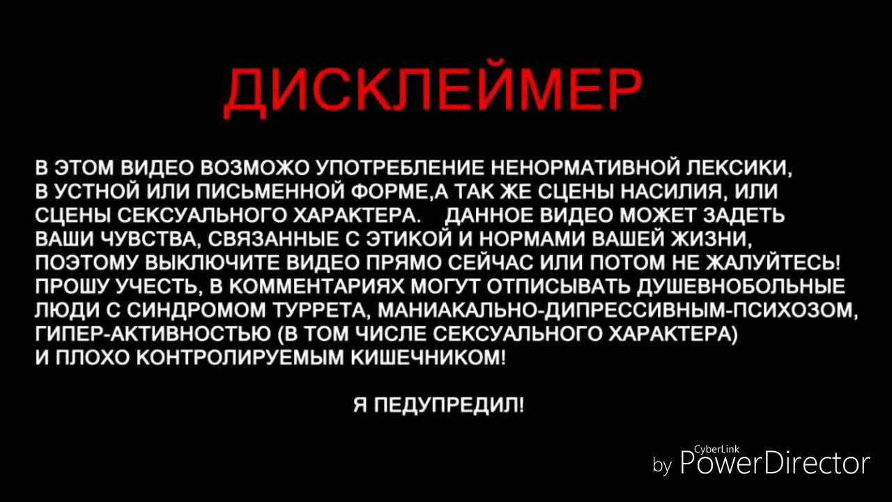 Картинка дисклеймер для видео
