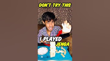 PLAYING JENGA GAME FOR FIRST TIME EVER😱_/#shorts #mrabd