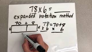 2 by 1 Multiplication Expanded Notation