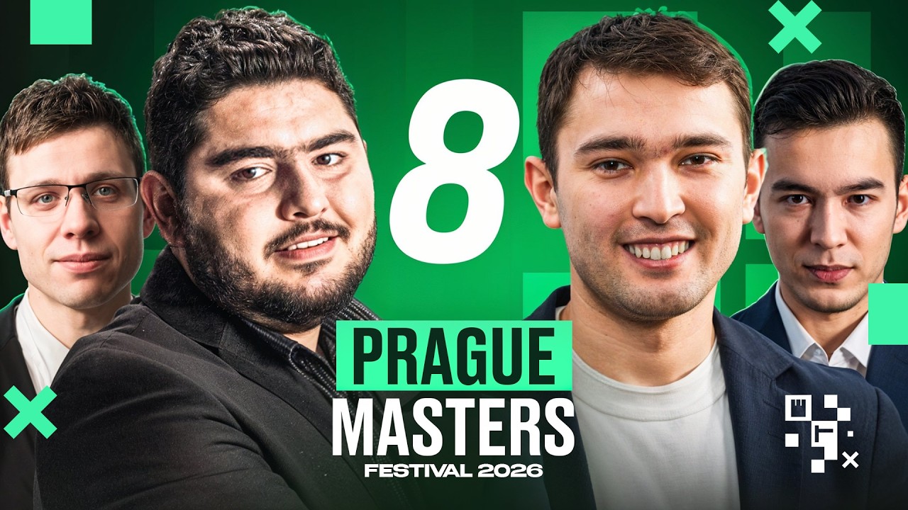 Abdusattorov vs David Navara, Yakubboev vs Parham Maghsudlu - Prague Masters 8-tur (O'zbek tilida)
