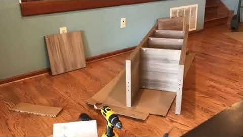 Ikea kallax assembly time lapse