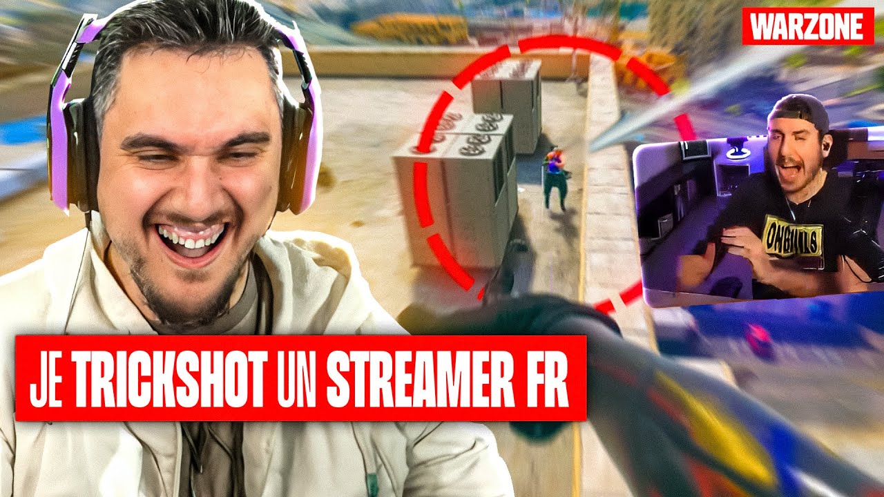 Streamer Raction Corner Je TRICKSHOT un STREAMER FR 🤣 (Avec sa réaction) - YouTube