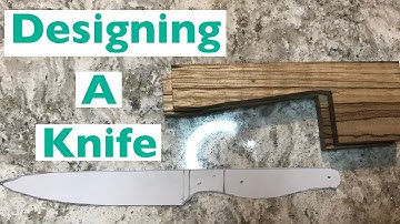 Custom knife making part 1, Designing a knife profile, how to draw a knife