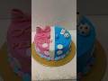How to make Twins Boy and Girl Birthday Cake #twinscake #twinsbaby #cake #ytshorts