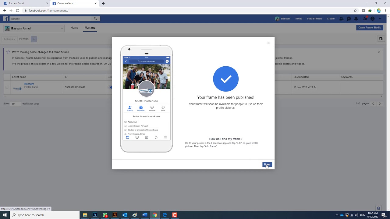 How to add a nice frame on your Facebook profile picture YouTube