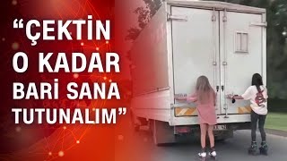 Antalya'da patenci kızların ölümle dansı!