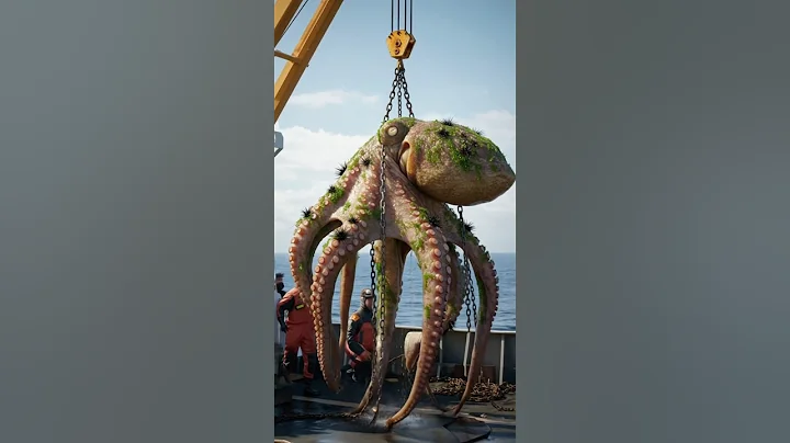 Rescuing a giant white octopus hurt by sea urchins