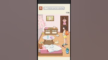 Brainy Prank: Twisted Quest - Level 71 - Go to School - Help her pack her school bag.