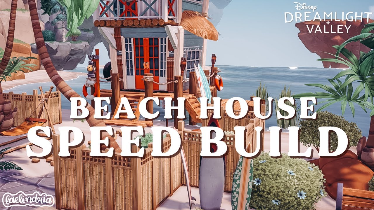 decorating the new beach house! disney dreamlight valley design