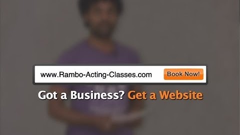 Extremely Funny TV commercial by BigRock - Rambo Acting Classes