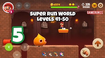 Super Run World: Go Jump Bro - Gameplay Walkthrough Android Part 5 - Levels 41-50
