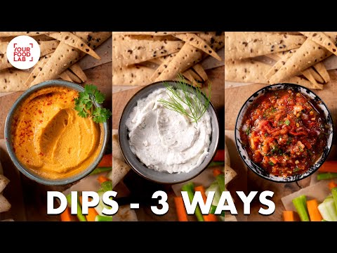 Peri Peri Hummus | Pav Bhaji Salsa | Creamy Garlic Dip | Homemade cream cheese | #MorphyRichards