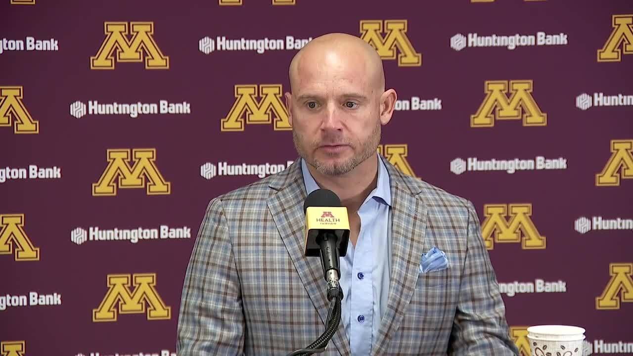 Gophers Fleck talks Ohio State after Purdue loss - YouTube