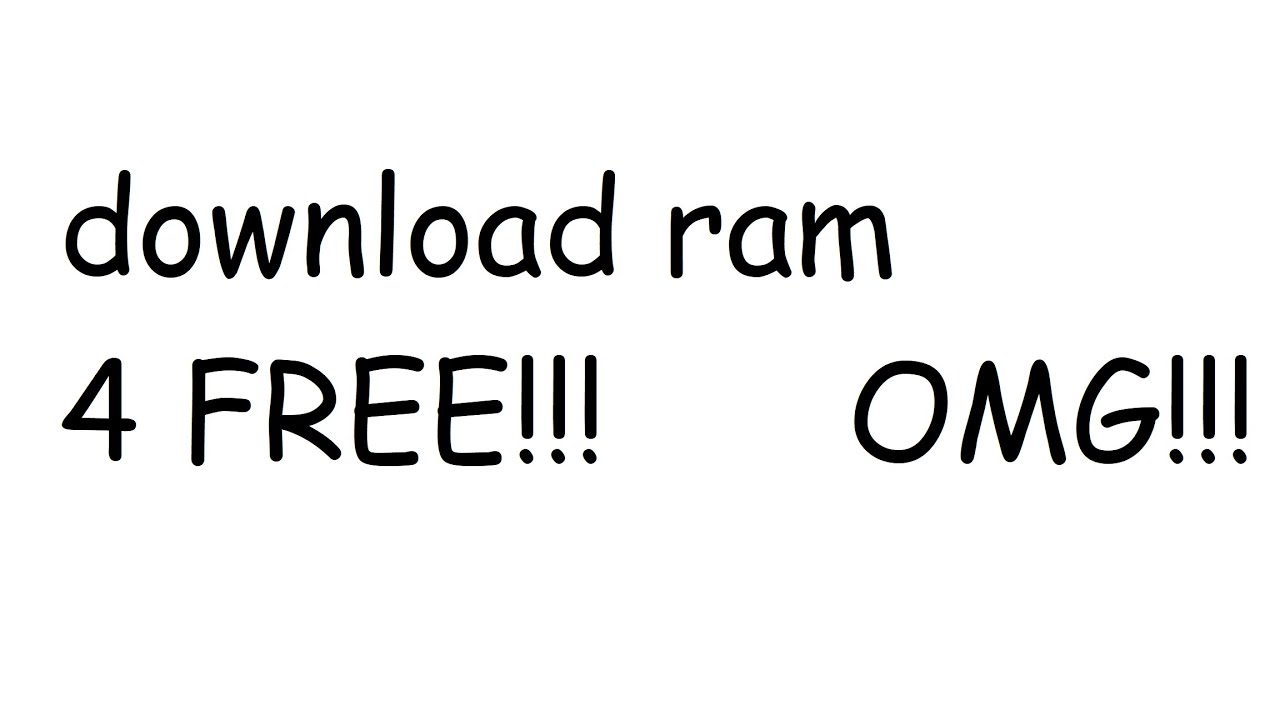 how to download more ram FOR FREEE (no scam or virus included) - YouTube