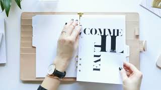 2018 Minimal Planner Agenda Setup Cloth & Paper