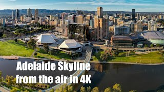 Adelaide - Spectacular Aerial Drone City Skyline Aug 2022   4K