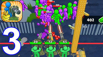 Ammo Fever: Tower Gun Defense - Gameplay Walkthrough Part 3 Stickman Gun Army Commander