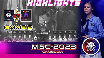 [ GAME-2 ] ECHO VS EVO ( English | MSC Group Stage Day 1 | MSC 2023 )