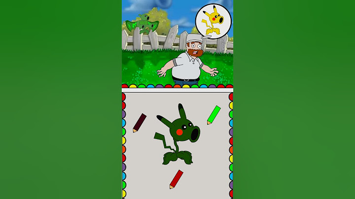 What is your IQ-Painting color pikashooter puzzle game - plants vs zombies animation #4 #puzzle