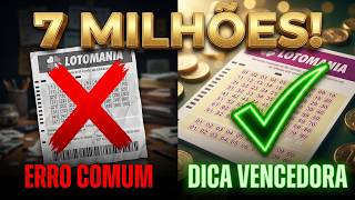 LOTOMANIA 2926 DICAS E ANÁLISES ACUMULOU 7 MILHÕES