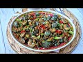 Chicken  eggplant stir fry moms recipe