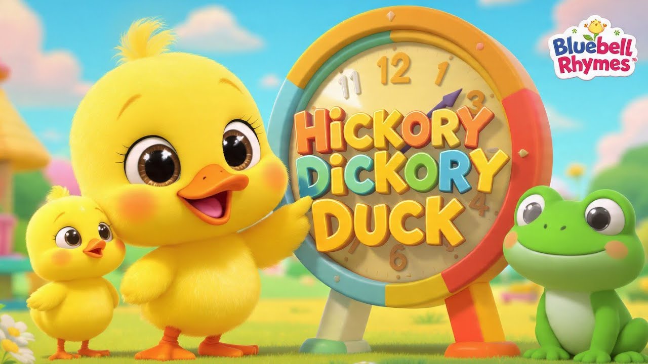 Hickory Dickory Duck Song | Cute Cartoon Rhyme for Toddlers – Bluebell Rhymes