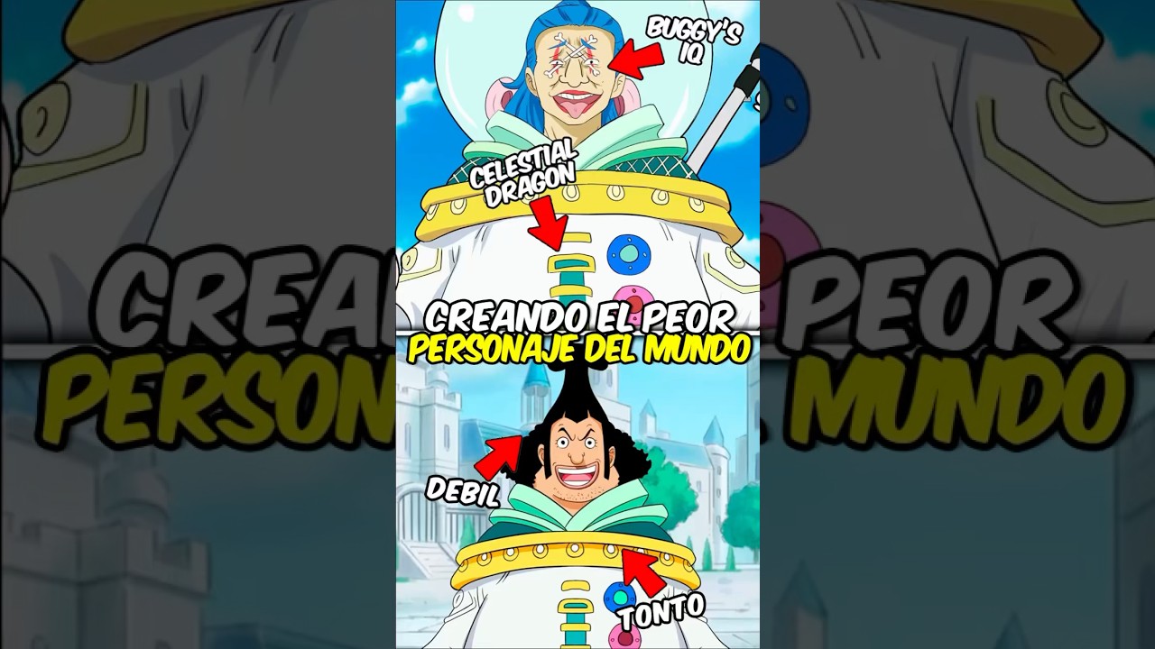 ¡Creando el peor personaje del mundo en One Piece! 🤡😂 #onepiece #onepieceteoria #luffy #buggy