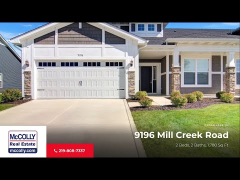 9196 Mill Creek Road, Cedar Lake, IN home video tour