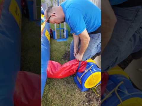 How to set up a bounce house