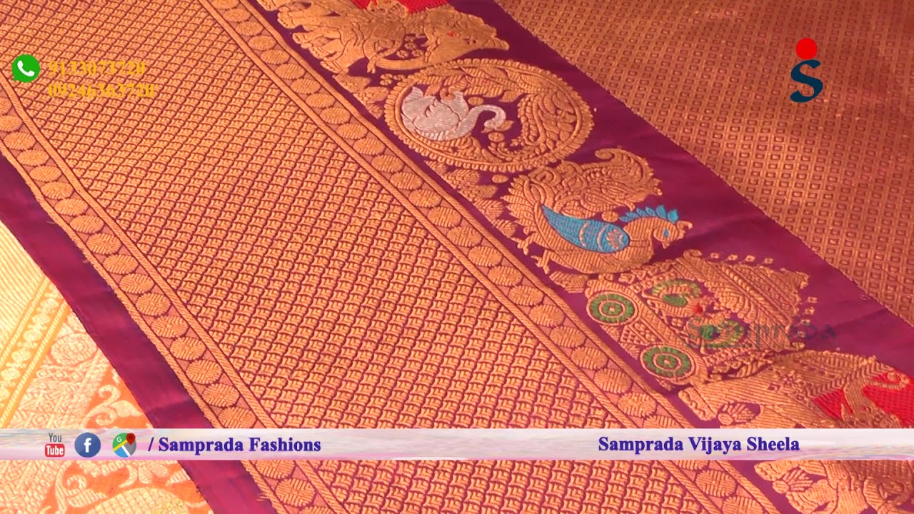 Glorious Gadwal Pure Silk Saree @ Samprada | Festive & Diwali Collection | Elephant & Peacock Motifs