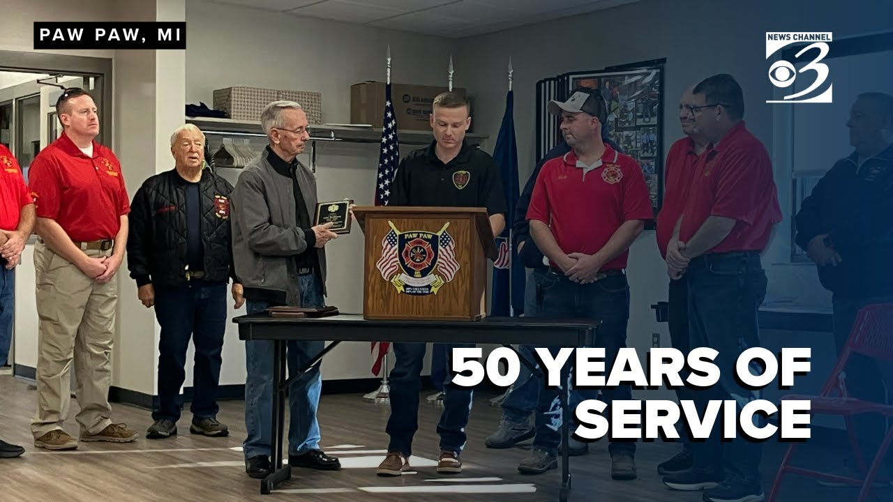 Emergency responder recognized for 50 years of service in Michigan