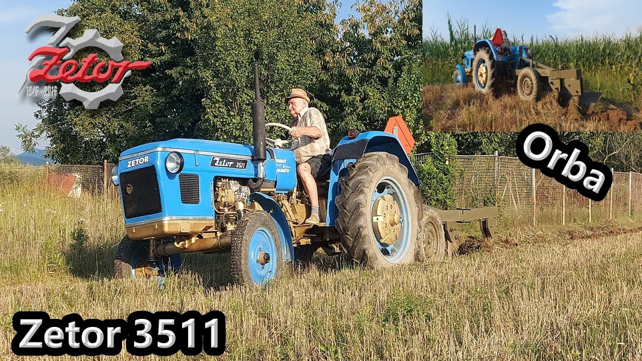 Orba 2023 | Zetor 3511 a Pluhy 4 | Original Sound | Podmietka