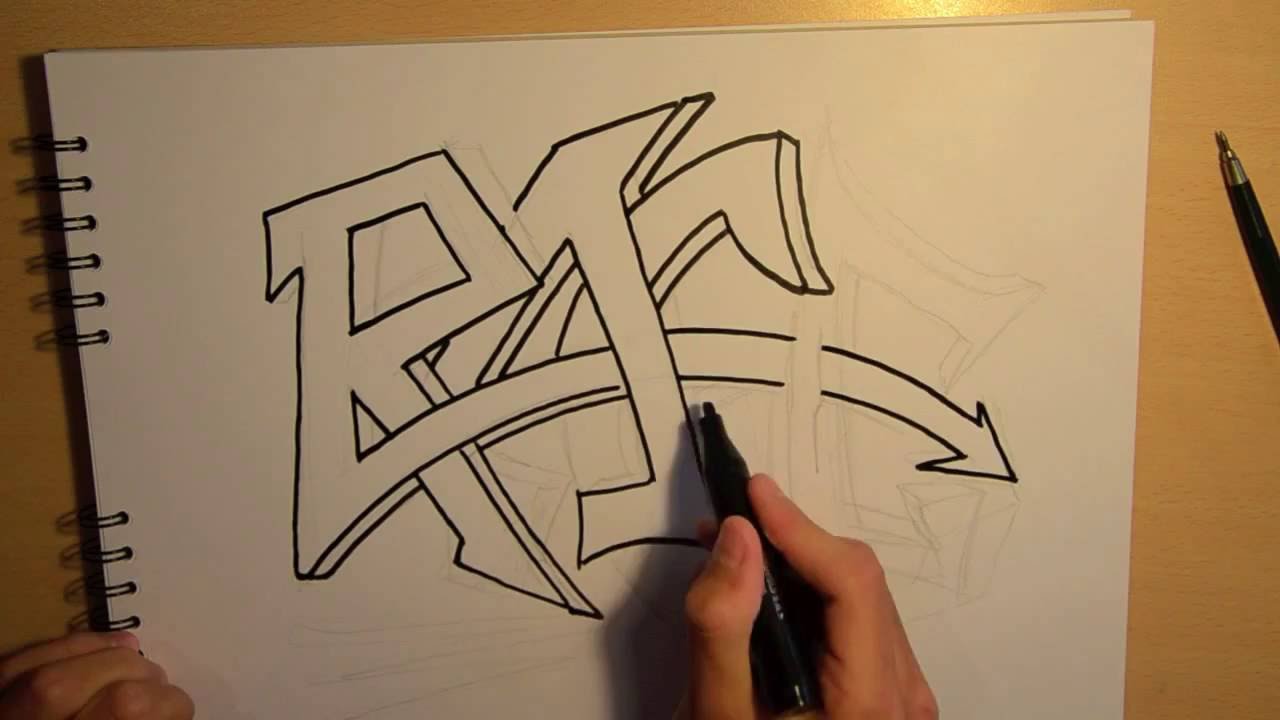 Animal How To Draw 3D Graffiti Sketches with simple drawing