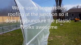 High tunnel single layer poly