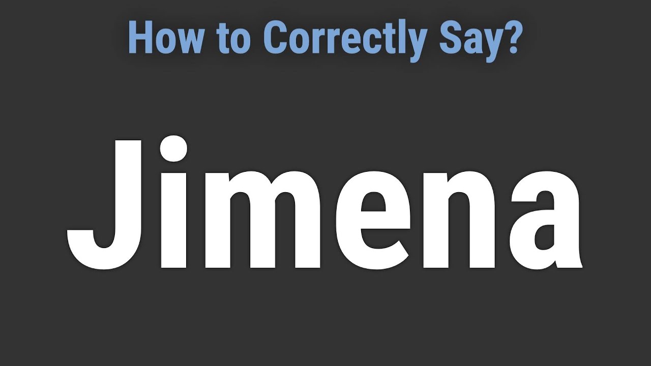 How To Pronounce Name Jimena Correctly YouTube how-to-pronounce-name-jimena-correctly-youtube