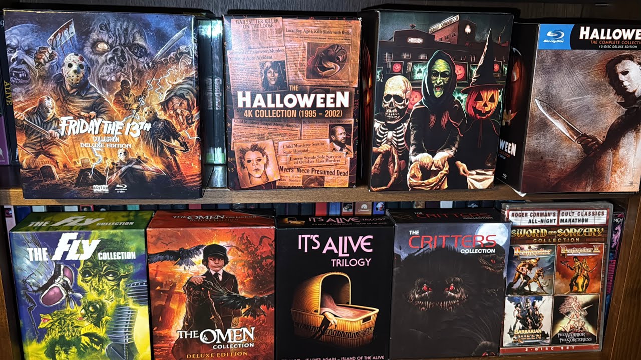 2025 (PART 4) SCREAM FACTORY Collection Overview 4K Blu Ray DVD Steelbooks Box Sets Slipcovers ASMR