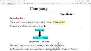Famous Company || Meaning, origin and features Profile