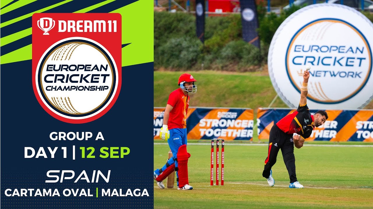 🔴 Dream11 European Cricket Championship 2022 Group A Day 1 Cartama Oval Spain T10 Live Cricket