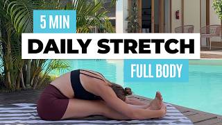 5 Minute Daily Stretch No Talking Full Body Yoga Stretch