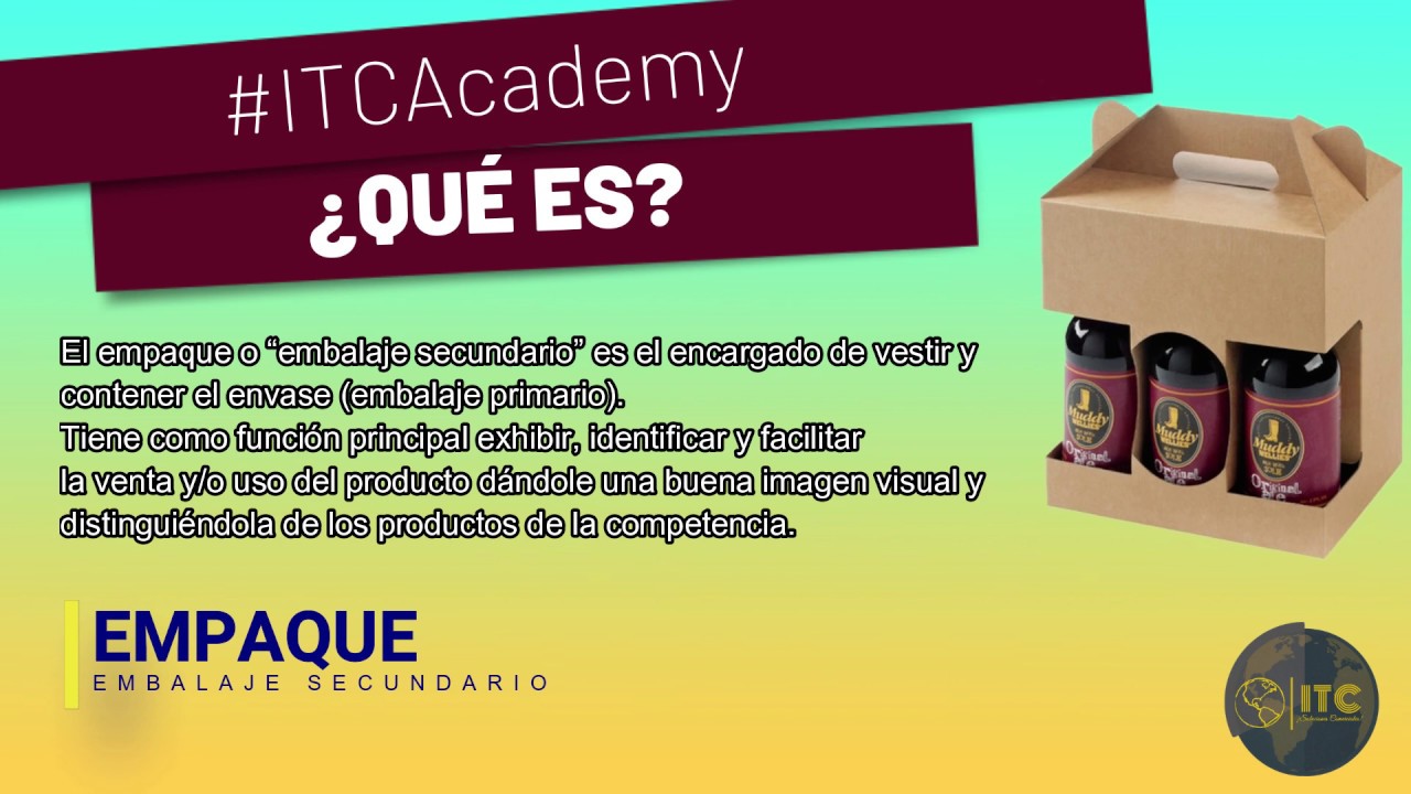 Diferencias entre envase, empaque y embalaje. YouTube Diferencias entre envase, empaque y embalaje. YouTube